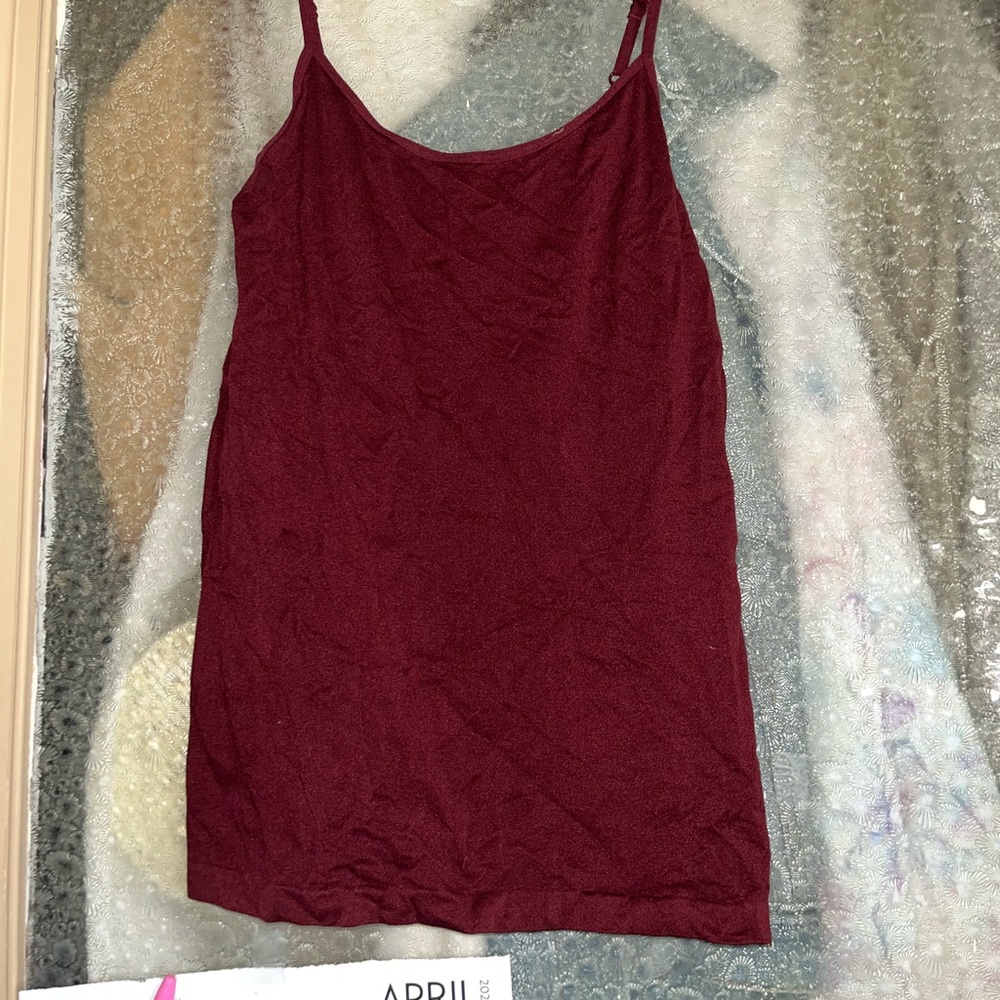 Burgundy tank top